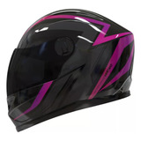 Casco Integral Vertigo V32 Influence Fucsia/negro Brillo Xl