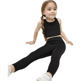 2 Legue Térmica Infantil Peluciado Forrado Inverno Legging