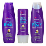  Aussie Kit Shampoo + Condicionador 360ml+máscara Moist 236ml