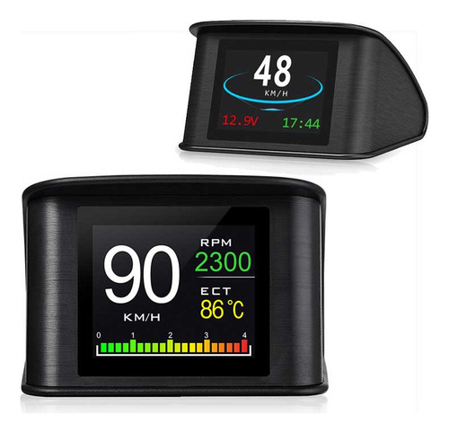 Display P10 Digital Hud Obd2: Consumo De Combustível Do Carr