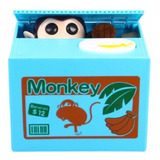 Alcancía Animal Mono Roba Monedas Monkey Y26-557 Azul