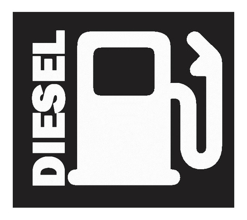 Calca Sticker Diesel P/ Tapa De Combustible Pick Up Camiones