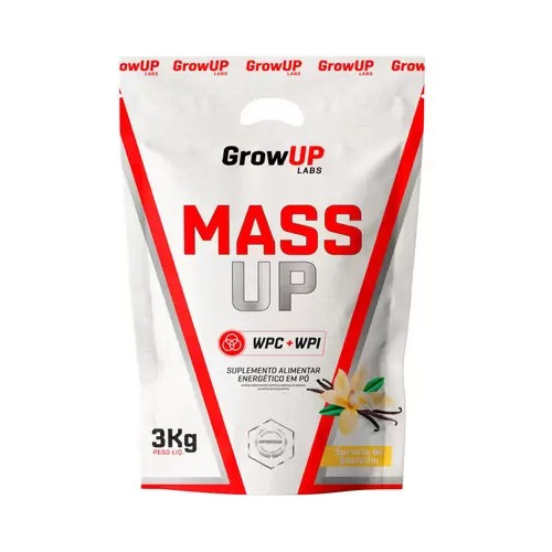 Massa Hipercalórico Sabor Morango Em Refil 3k -grow Up 