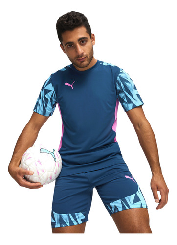 Playera Puma Futbol Individualfinal Hombre Azul