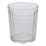 Set X6 Vasos Vidrio Diamante Durax Ideal Velas Agua 250cc Color Transparente