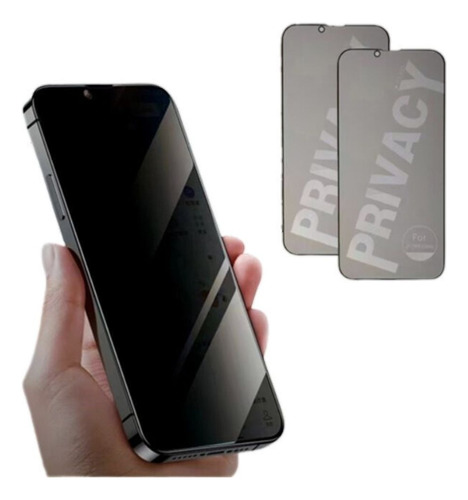 2 Piezas Mica Privacidad Cristal Templado Para iPhone Protec