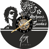Reloj De Pared Calado Diseño Soda Stereo Gustavo Cerati 30cm