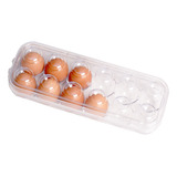 Contenedor Huevera Organizador Tapa Plástico Para 12 Huevos