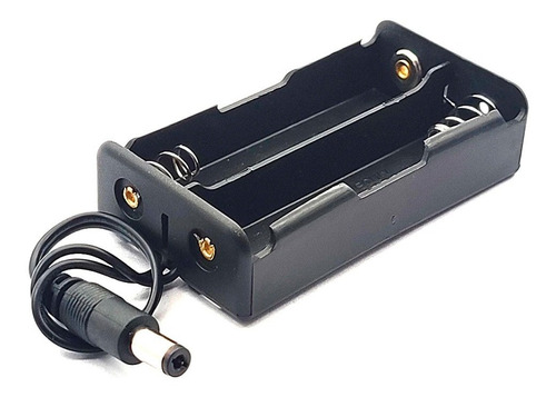 Suporte Case Para 2s Baterias 18650 12.6v Com Mola E Fios P4