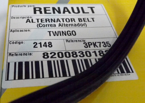 Correa De Alternador Renault Twingo 3pk735  Foto 7