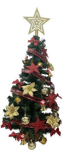 Árbol De Navidad Kit 27 Piezas Armado Completo 50 Cm