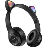 Auricular Inalambrico Bluetooth Orejas De Gato Luz Led