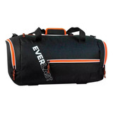 Bolso Everlast Deportivo Grande Entrenamiento Club Viajero Color Negro/naranja