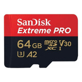 Tarjeta Memoria Micro Sd Sandisk Extreme Pro 64gb 200mb/s