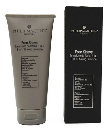 Gel Crema Para Afeitar Suave Barbero Philip Martins 200 Ml