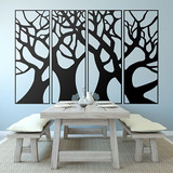 Vinilo Decorativo Autoadhesivo - Cuadro Arbol X 4 120x79