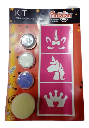 Kit Unicornio Acua Maquillaje Pintafan Hipoalergenico