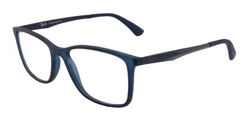 Armação Oculos Masculino Ray-ban Rb7133l 55 Azul- Original