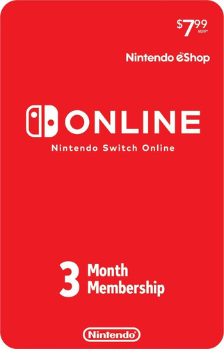 Nintendo Switch Online 3 Meses - Individual Membership