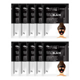 Máscara Facial Limpeza De Pele Tira Cravo Kit 10 Sachê Black