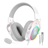 Headset Gamer Redragon Zeus X, Rgb, Surround 7.1 Usb, Branco