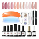 Lampara De Uñas  Modelones Kit De 20 Esmaltes De Uñas De Gel