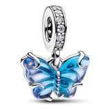 Charm Pandora Outlet Mariposa Cristal Murano Plata 925