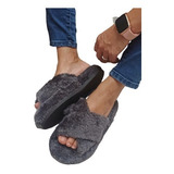 Pantuflas Altas Acolchadas Piel Suave - Pantuflones Cruzados