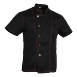 Unisex Chef Jeans Jacket Short Sleeves Shirt 1