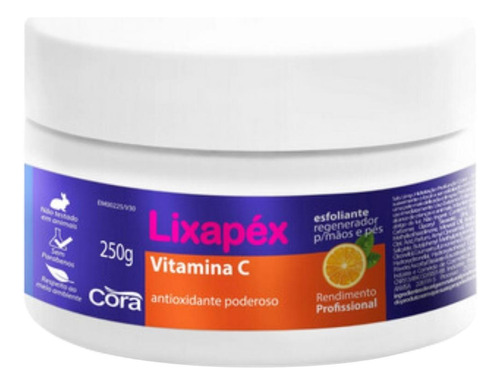 Creme Esfoliante Lixapéx Vitamina C Spa Dos Pés Cora 250g