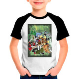 Camiseta Camisa Raglan Desenho Ben10 Moleton Infantil34