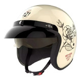 Casco Hawk 721 Abierto Cafe Racer Bobber Mujer Jm Motos