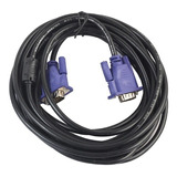 Cable Vga 5 Metros Conectores Macho Proyector Monitor