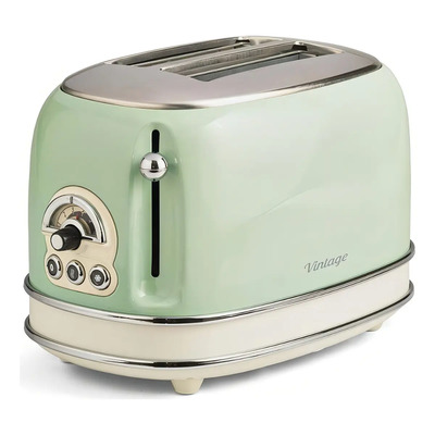 Torradeira Elétrica Ariete Vintage Verde 6 Níveis 750w | Parcelamento sem juros