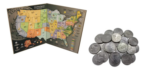 25 Centavos Quarter Estados States Cual Te Falta 1999 2009 | MercadoLibre