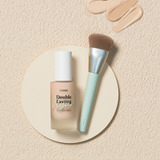 Set Etude House Double Lasting Vegan Cover Fundation+brocha Tono 23