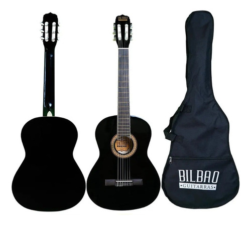 Guitarra Clásica De Niño Bilbao 34  Negra Bil-12-bk