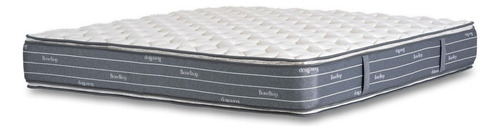 Colchón King De Resortes La Cardeuse Bonelltop Gris - 170cm X 190cm X 31cm Con Doble Pillow Top