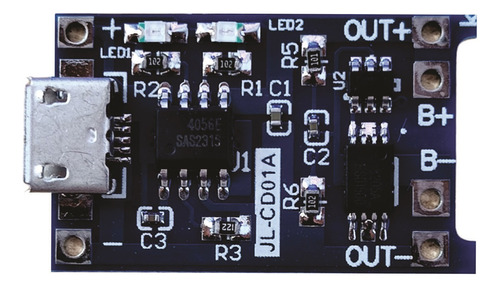 Cargador Bateria Modulo Solo Para 18650 Micro Usb Tp4056 5v