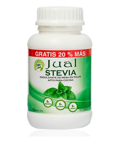 Stevia En Polvo Jual 110gr - Caja De 9 Unidades