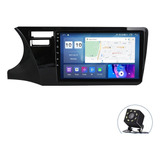 Estéreo 4+64g Para Honda City 2014-2017 Cámara Gps Carplay