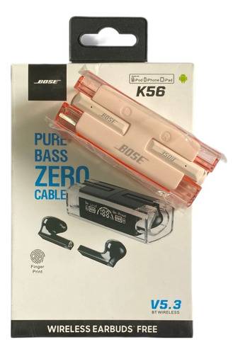 Audífonos Inalámbricos K56 Compatible Con Bose