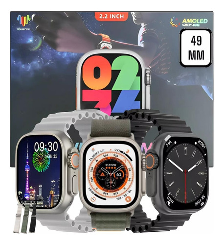  Relogio Smartwatch Series 9 Hw9 Ultra Max Nfc Original Gps 