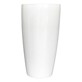 Vaso De Fibra De Vidro Estilo Vietnamita 72x38 Cm Branco