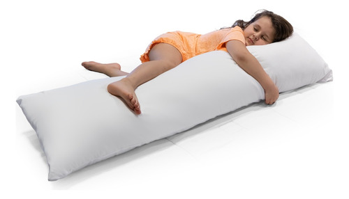 Travesseiro De Corpo Body Pillow Com Fronha De Zíper Branca