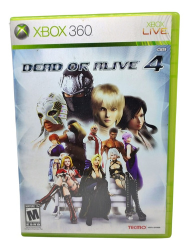 Jogo Dead Or Alive 4 Xbox 360 Original Mídia Física