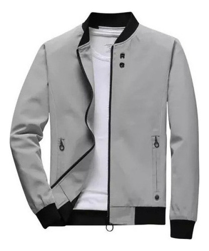 Jaqueta Corta-vento Masculina Casual Leve Bomber Varsity