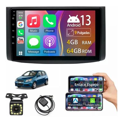 Auto Estéreo Android 4+64gb Para Chevrolet Aveo 2009-2017 | Envío gratis