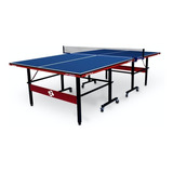 Mesa De Ping Pong Larca Xtt Coach Fabricada En Mdf Color Azul