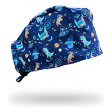 Gorro Clínico Antifluido Hombre Dinosaurios Galaxia 